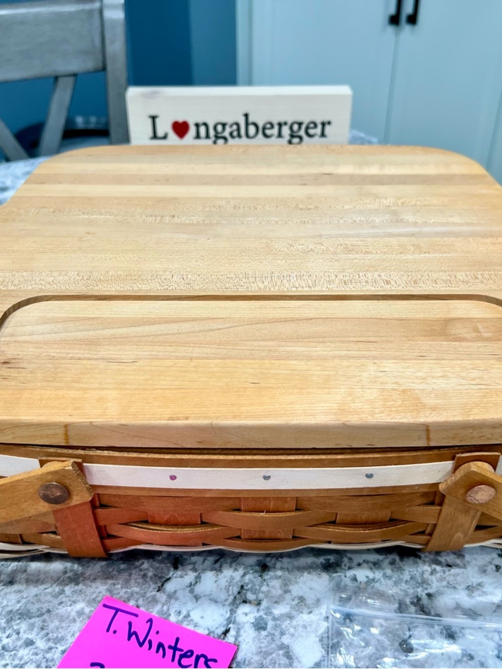 Longaberger 2010 Gourmet with Butcher Block lid